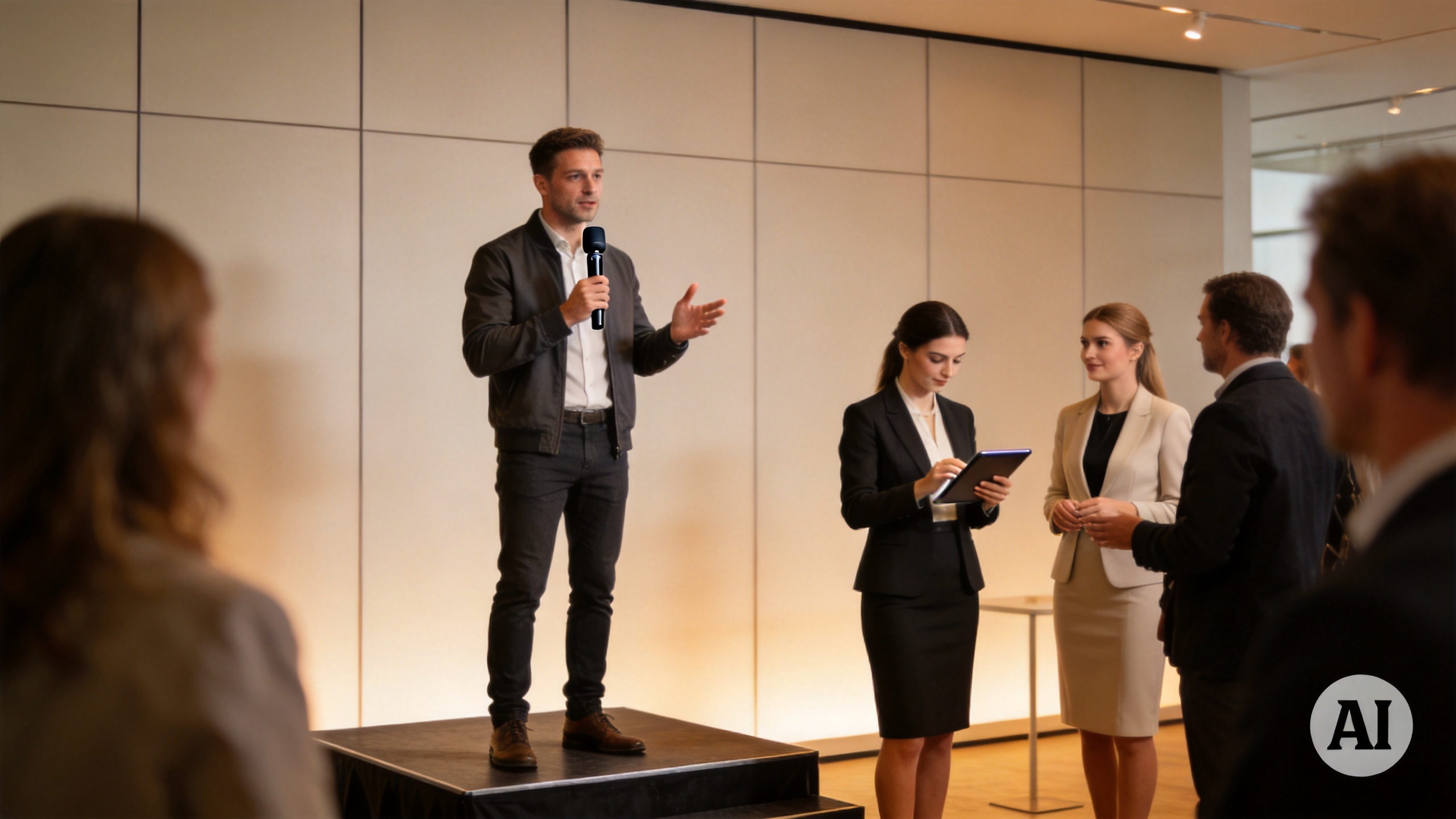 Wie Hostessen und Moderatoren bei Produktlaunches zusammenwirken